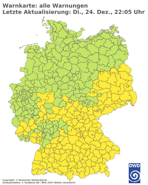 Aktuelle Wetterwarnungen für  Aichach-Friedberg