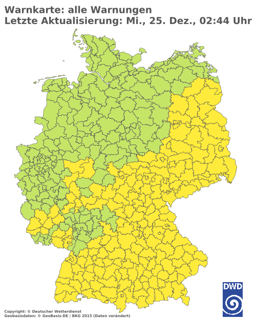 Aktuelle Wetterwarnungen für  Aichach-Friedberg